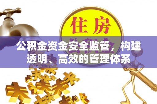 阳泉公积金资金安全监管，构建透明、高效的管理体系